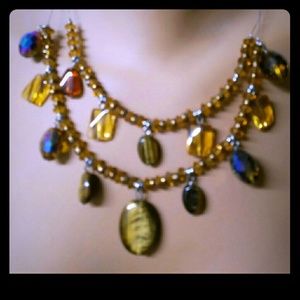 Amber & Tigers Eye Necklace